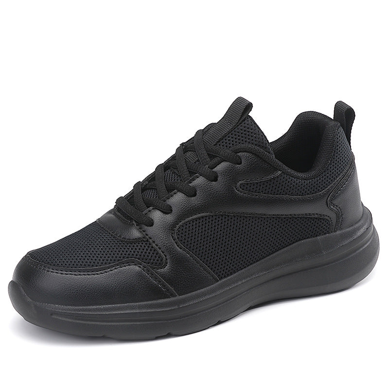High-quality All-black Unisex Sneakers Springsummer Mesh Design For Women