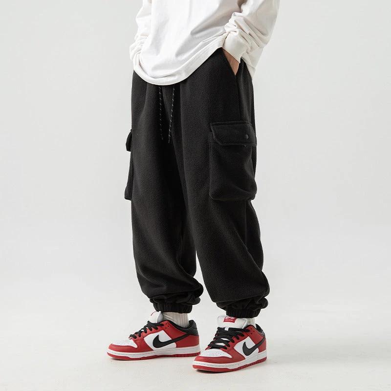 Men's Polar Fleece Loose Sports Workwear Sweatpants