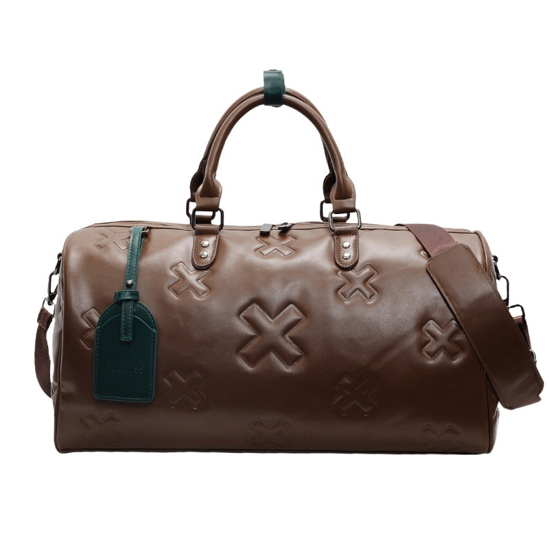 PU Embossed Travel Bag Women's Large Capacity