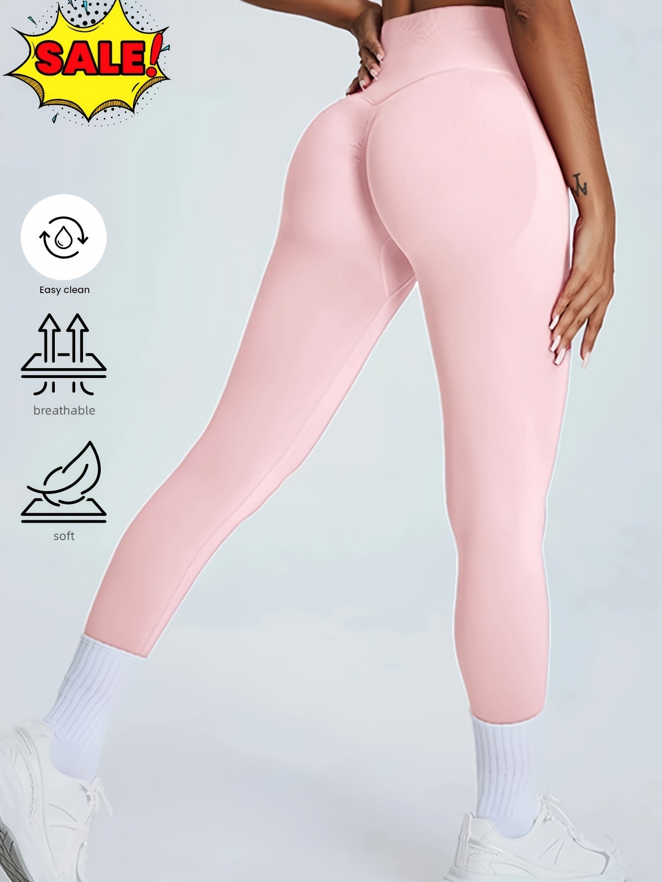 Mallas de mujer sin costuras de talle alto