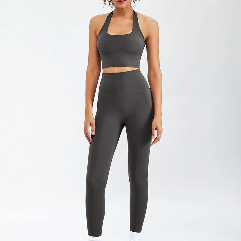 Nude Feel Yoga Long-sleeve Zipper Workout Clothes Suit