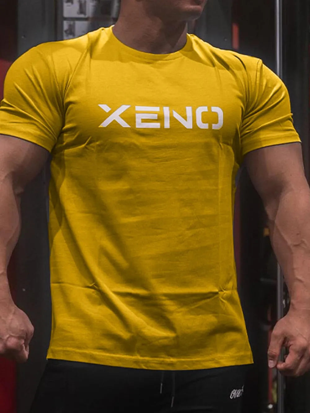 Camiseta de manga corta y cuello redondo de talla grande para hombre