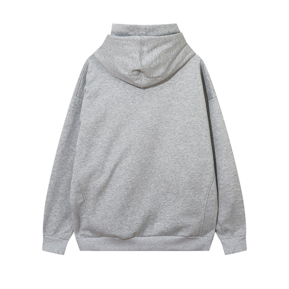 Solid Color With Fur Turtleneck Hooded Sweater For Men