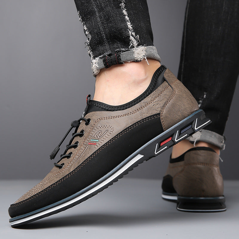 Men's Genuine Leather Waterproof Flats