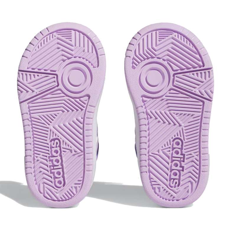 Zapatillas adidas Hoops 3.0 CF para bebé - Cloud White / Bliss Lilac / Violet Fusion