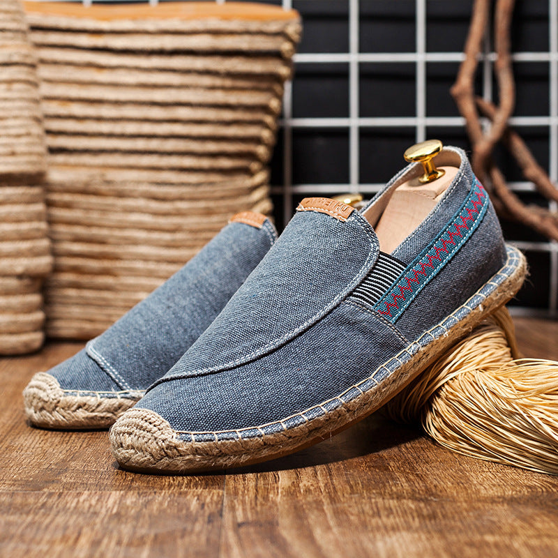 Casual Handmade Linen Canvas Flats