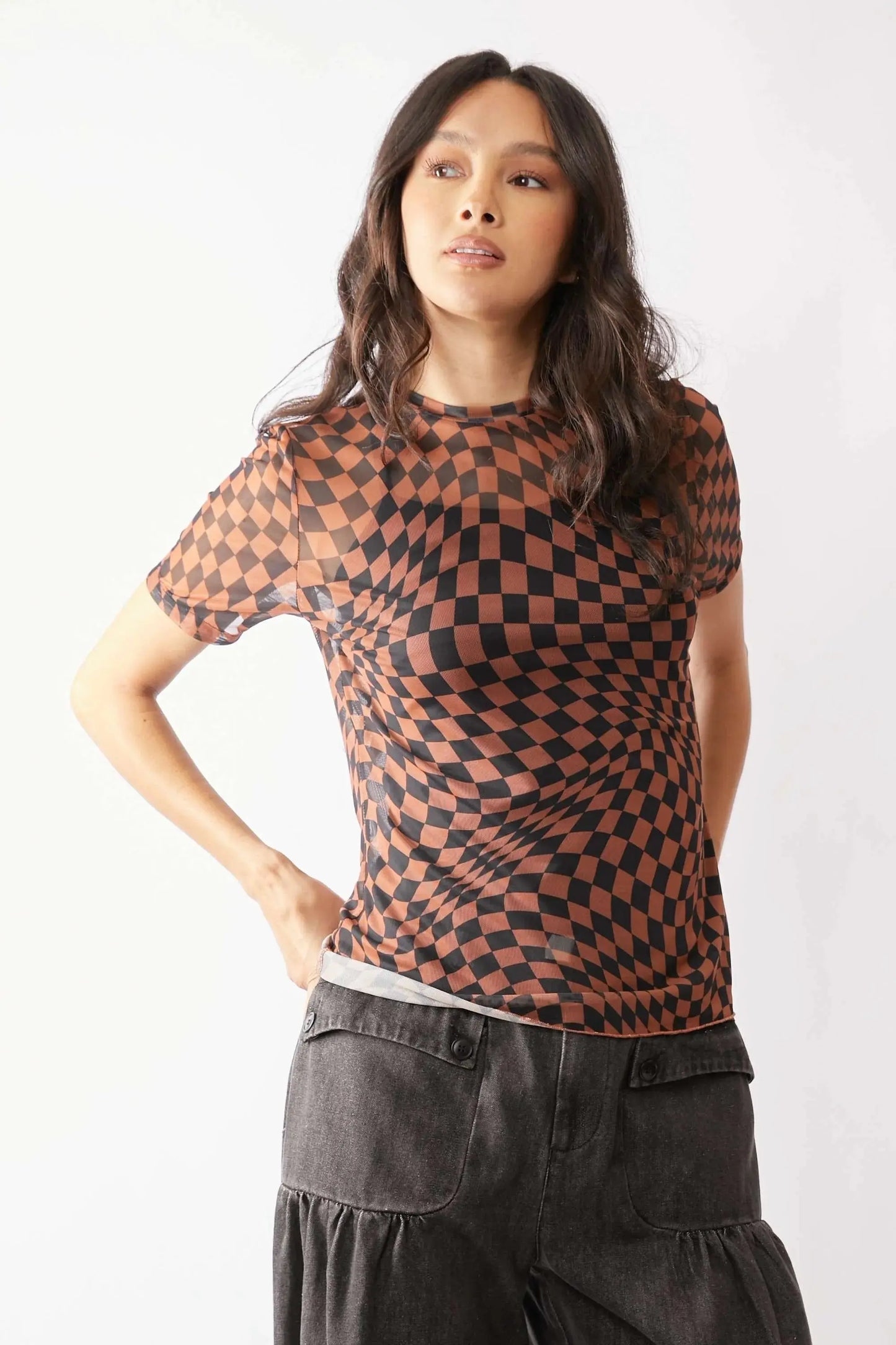 Casual Mesh Tee Mesh Top - Lightweight & Breathable - Casual Tee