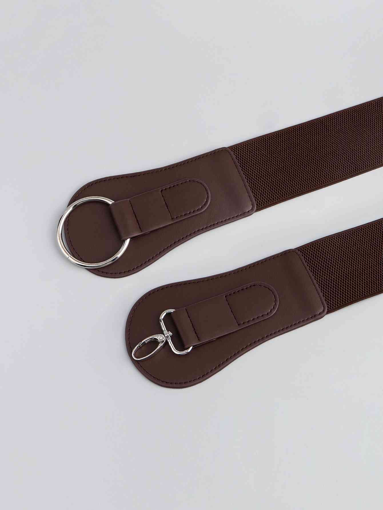 Elegant Fashion PU Elastic Wide Belt – Adjustable Comfort Fit See size chart under “more details”