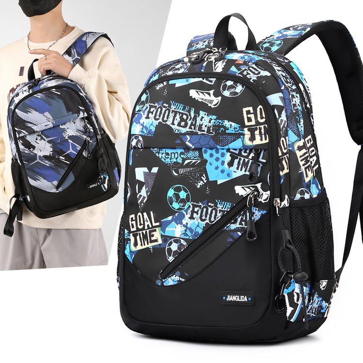 Men's Two-Piece Set Backpack And Chest Bag