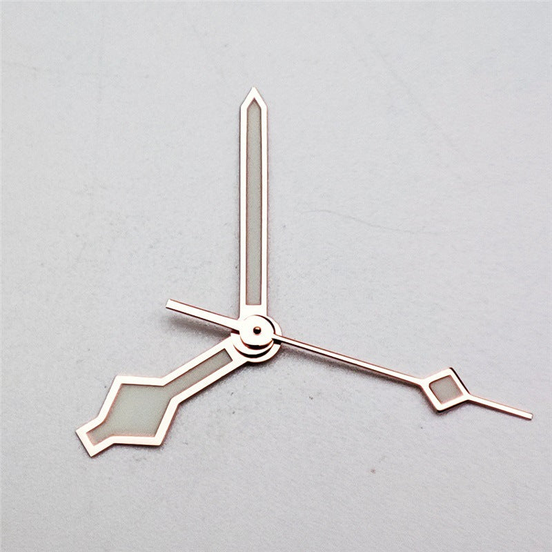 Rose-gold Hands With Green Luminous Coating Watch Hands Suitable For NH3536 Movements