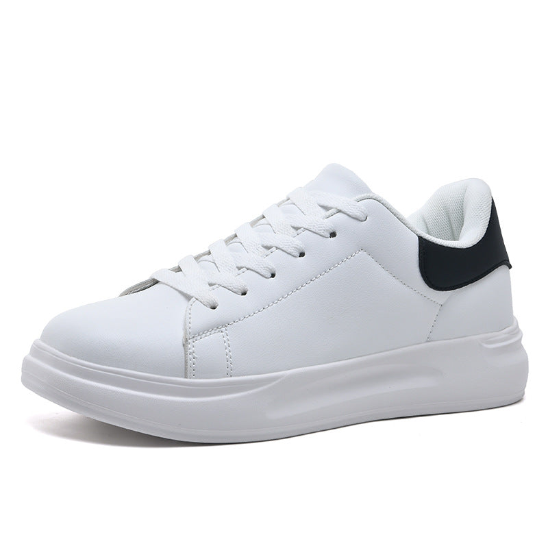 Extended-Size White Leisure Sneakers
