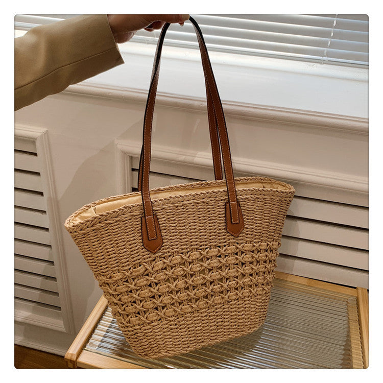 Women's Woven Tote Travel Bag