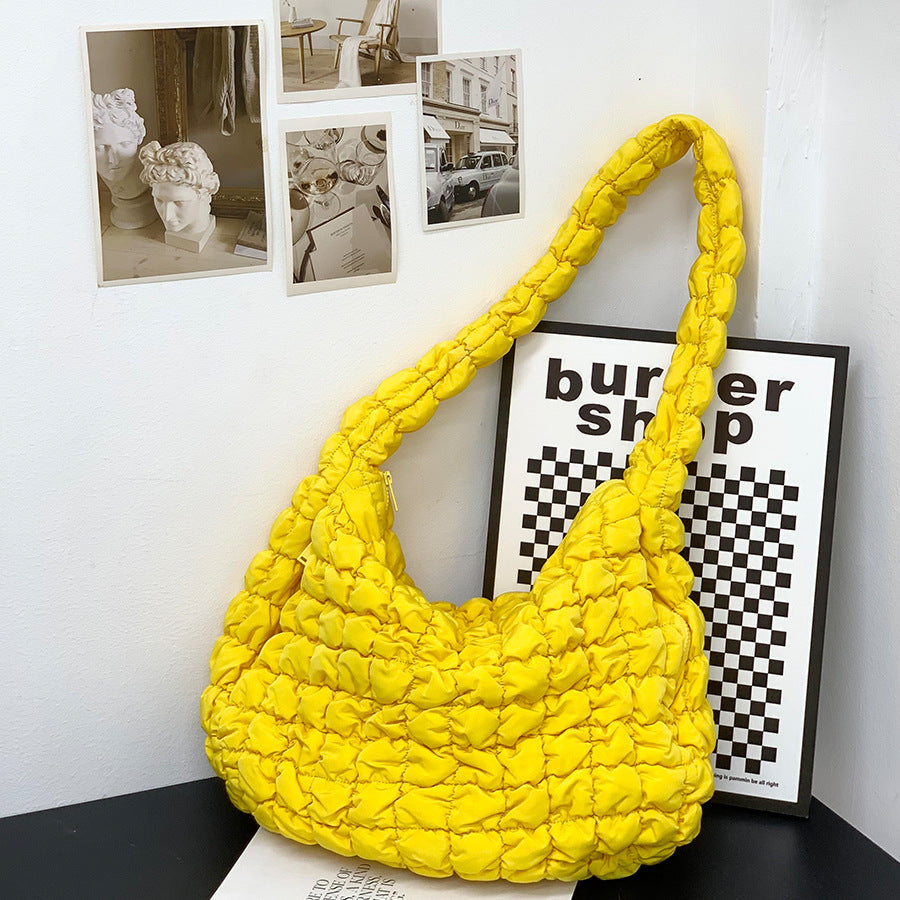 Women's Cloud Pleated Crossbody Travel Bag