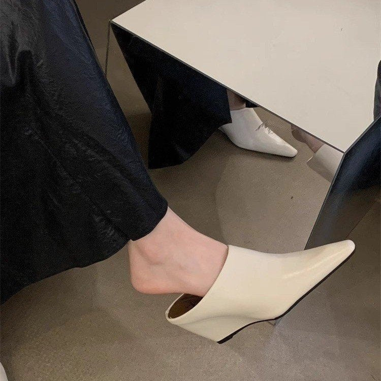 Women's Wind Wedge Closed Toe Half Slippers