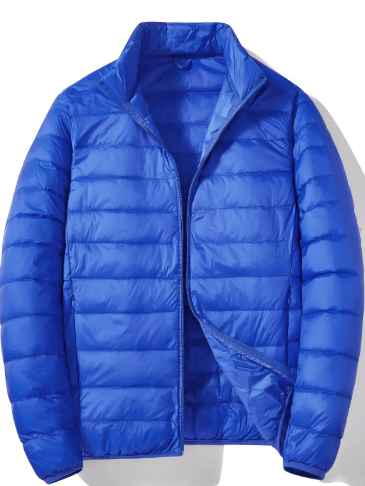 Men's Plus Size Lightweight Zip Up Puffer Jacket