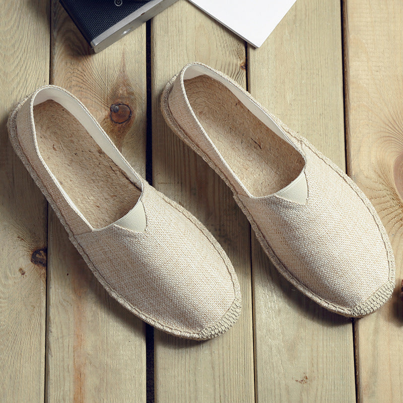 Sweat-absorbent Breathable Lazy Cloth Shoes Loafers Men