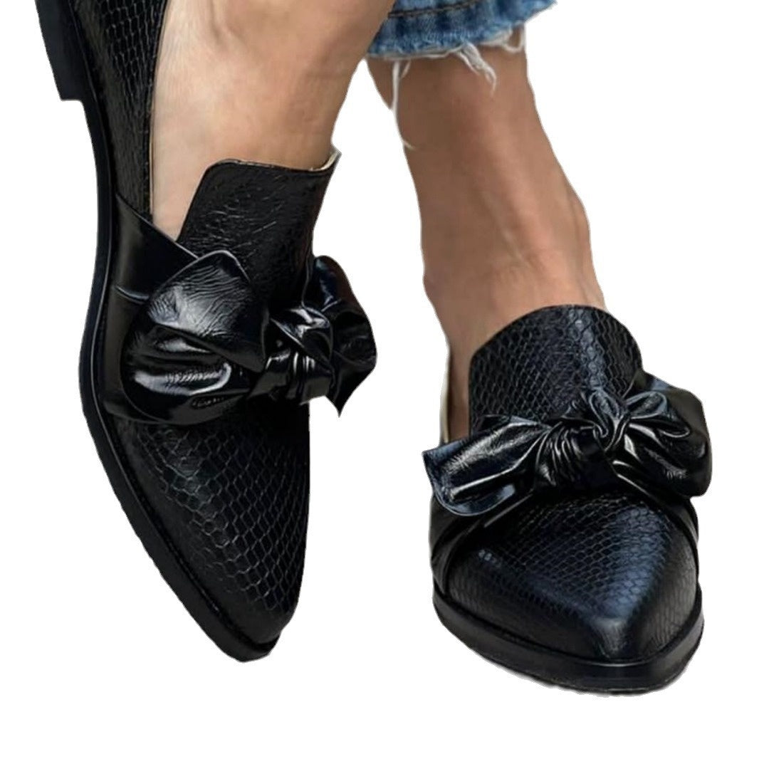 Women's Pointed-Toe Buckle Flats