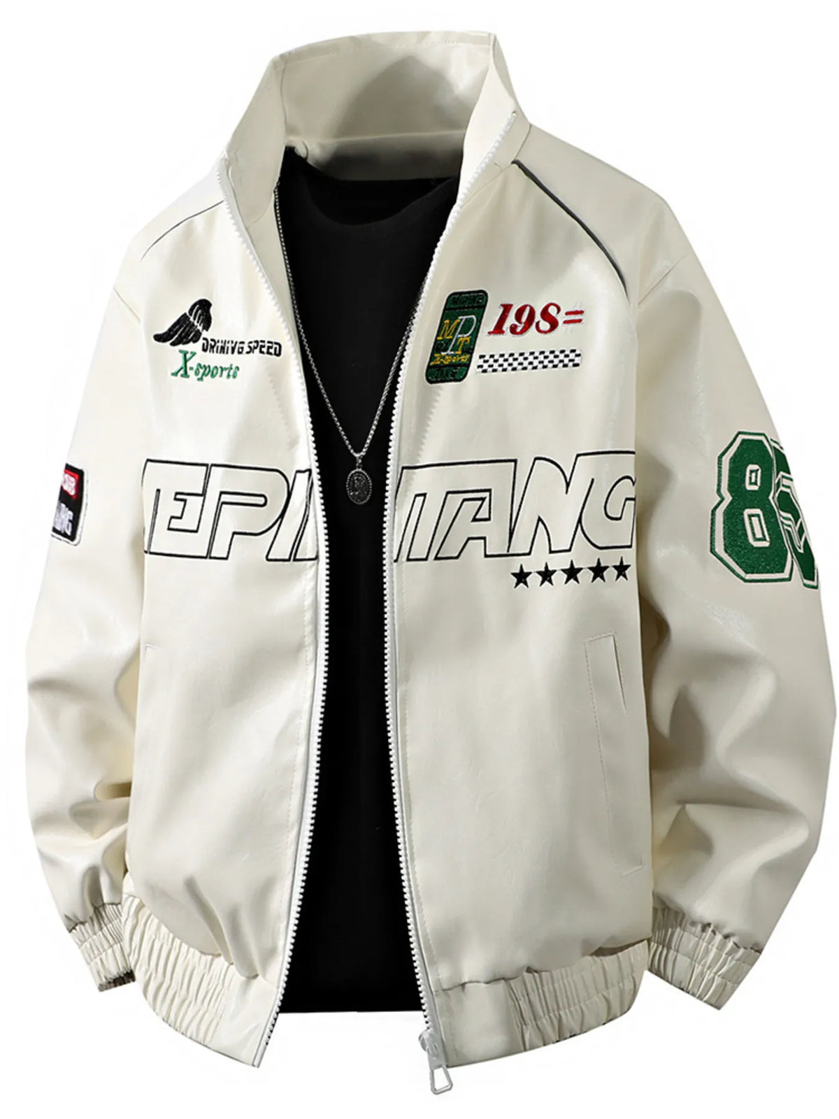 Men's Plus Size Zip Up Long Sleeve Jacket