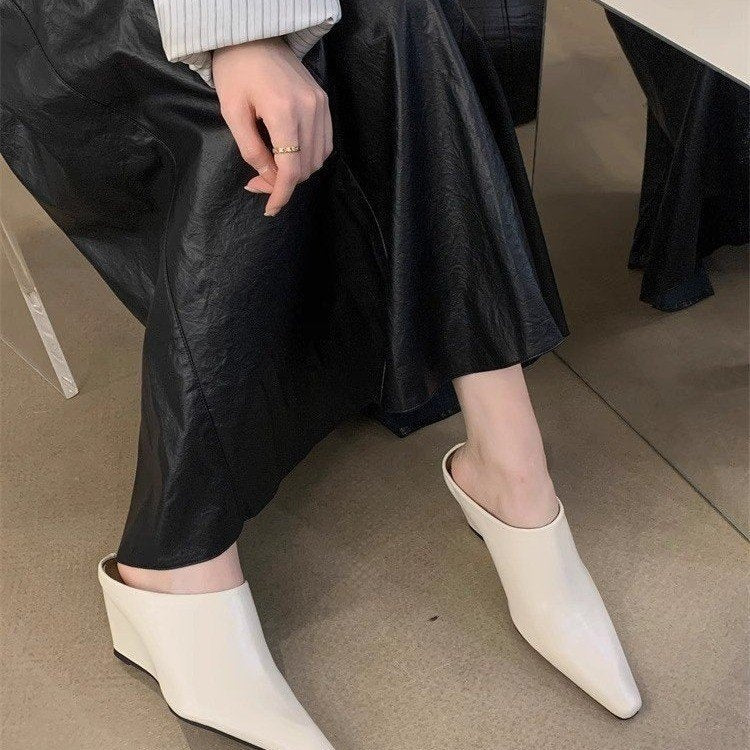 Women's Wind Wedge Closed Toe Half Slippers