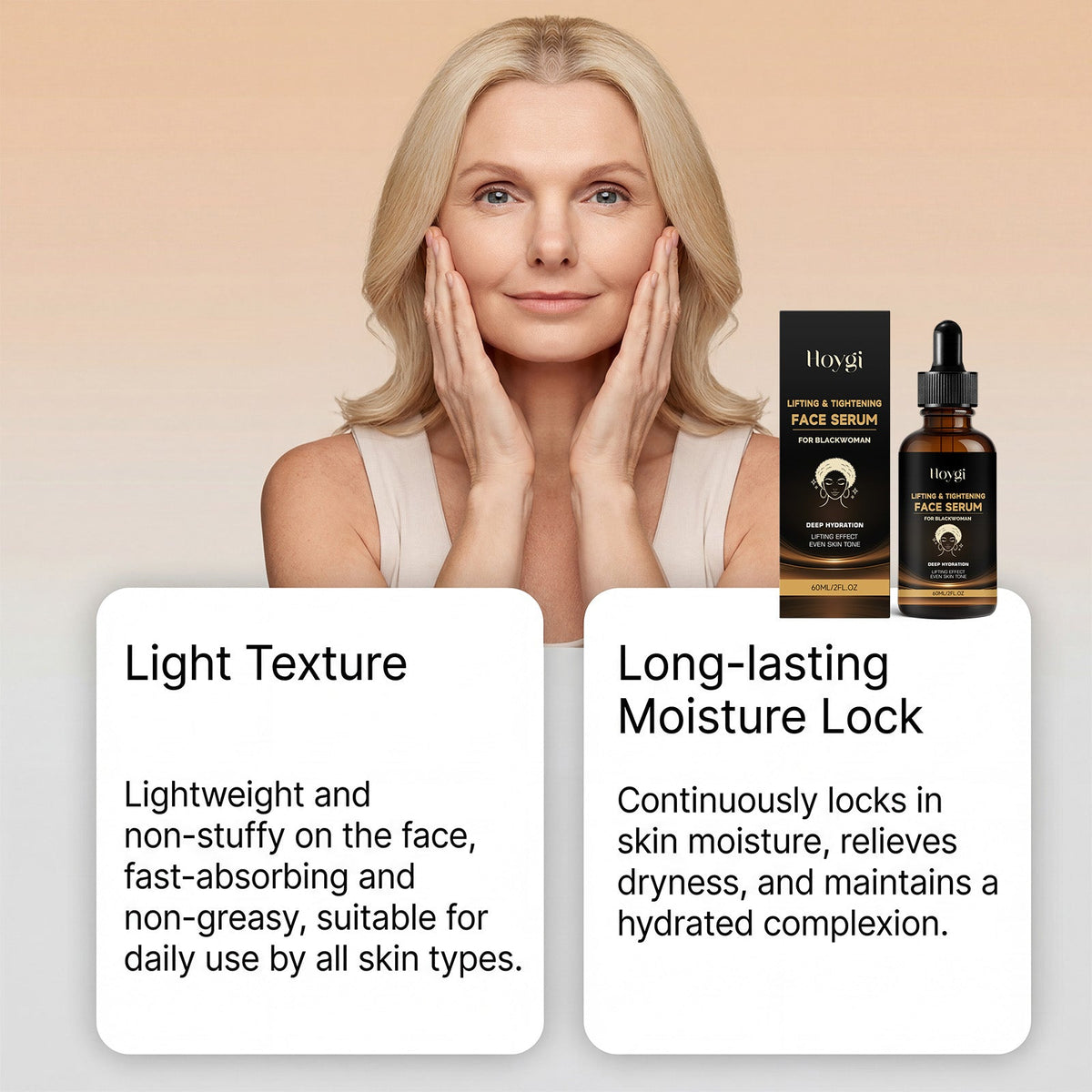 Skin care products Facial Serum Hydrating Moisturizing Nourishing Gentle Facial Care Serum