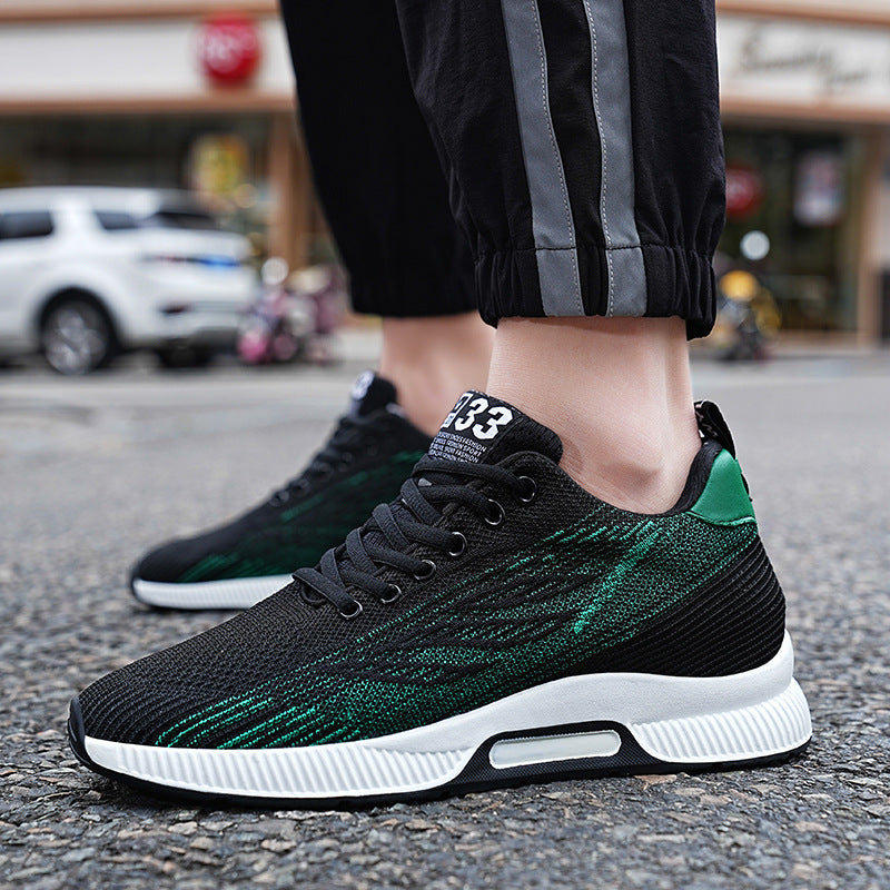 Men's Flyknit Breathable Height Increasing Sneakers