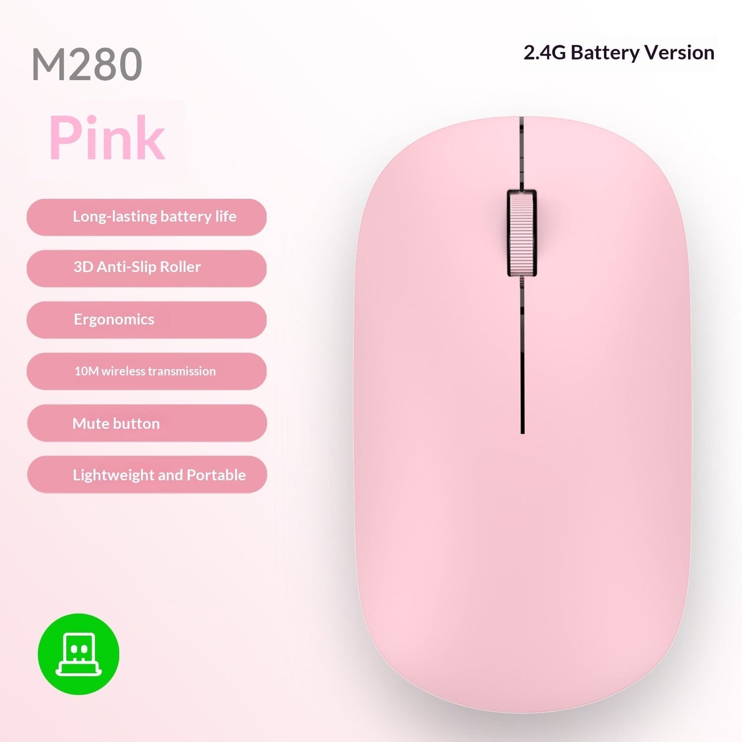 Ultra-thin Bluetooth Dual-Mode Wireless Mouse