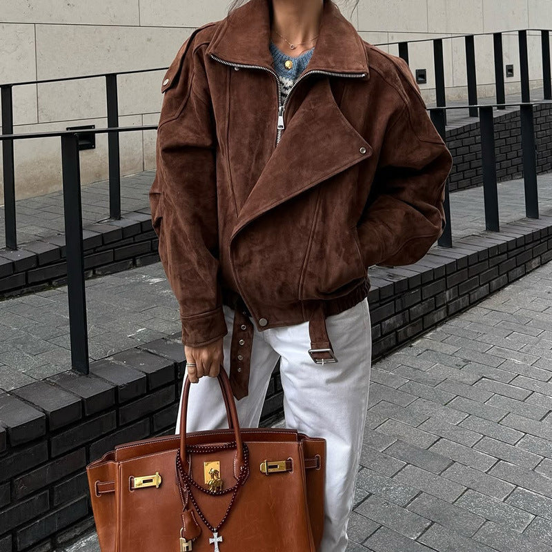 Chaqueta Casual con Cremallera para Mujer