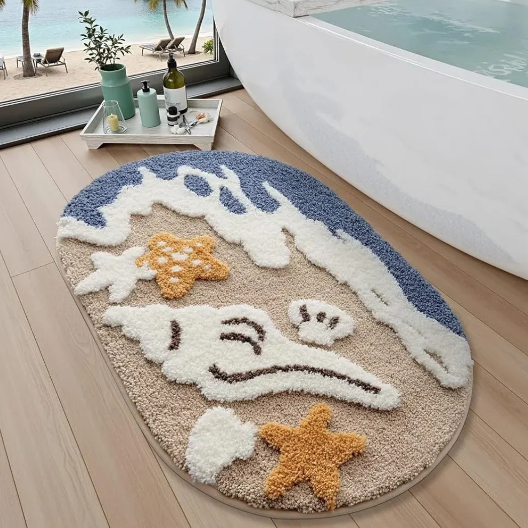 Wear-resistant Bedside Rug Doorway Water-absorbent Non-slip Doormat