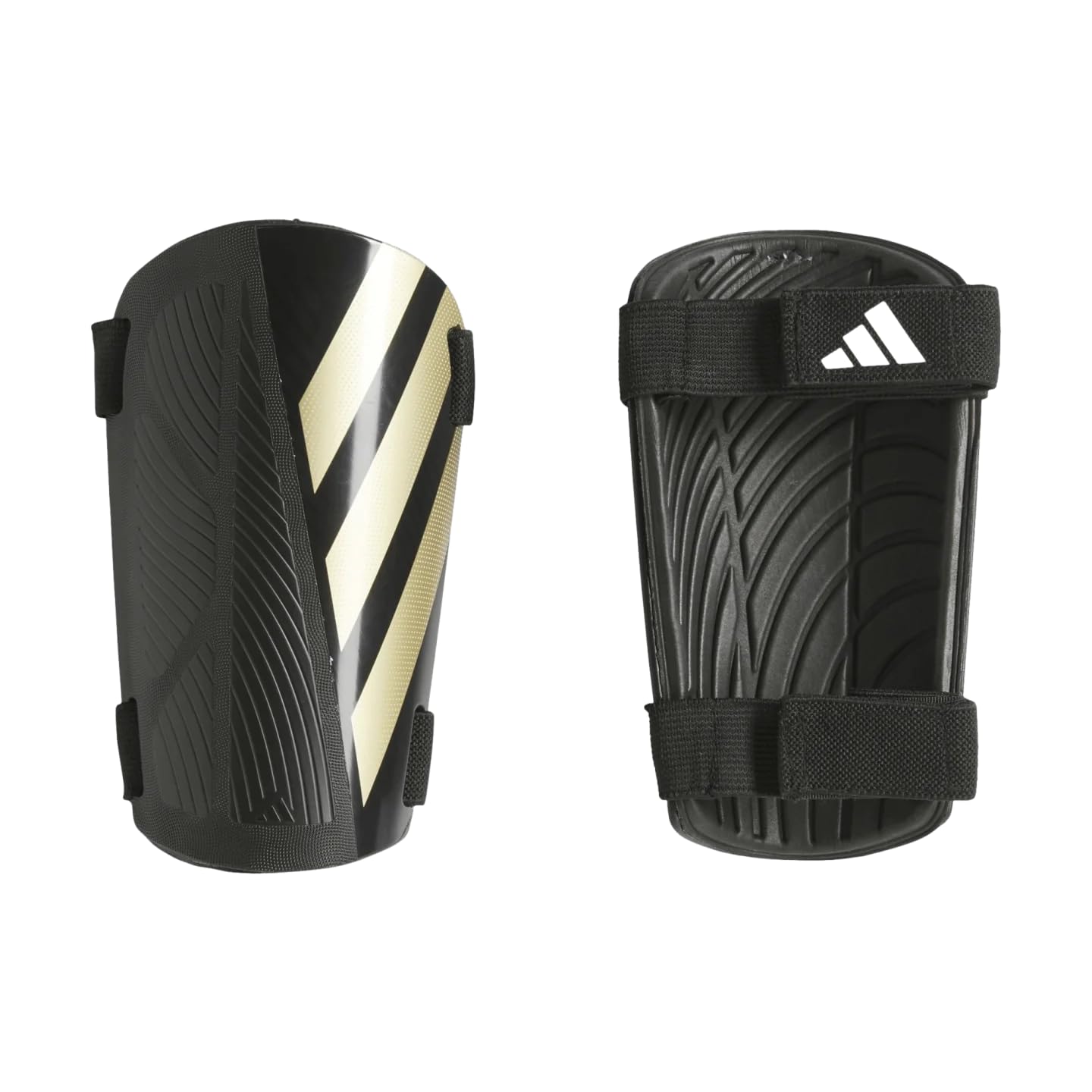 adidas unisex-adult Tiro Match Shin Guards Black/Gold Metallic/White Small