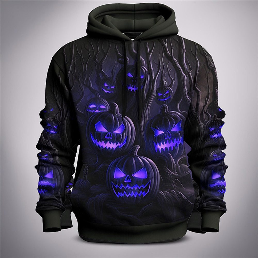 Halloween-themed Hooded Sweatshirt Heat Transfer Printing