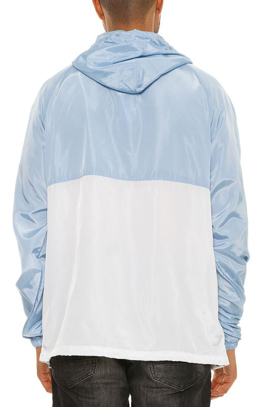 Chaqueta Anorak Rompevientos con Bloques de Color