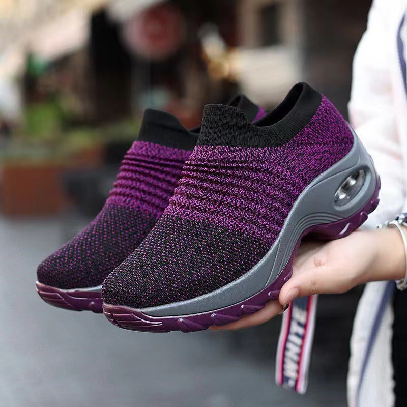 Spring Travel Casual Height-Boosting Air-Cushioned Outdoor Soft-Soled Sneakers