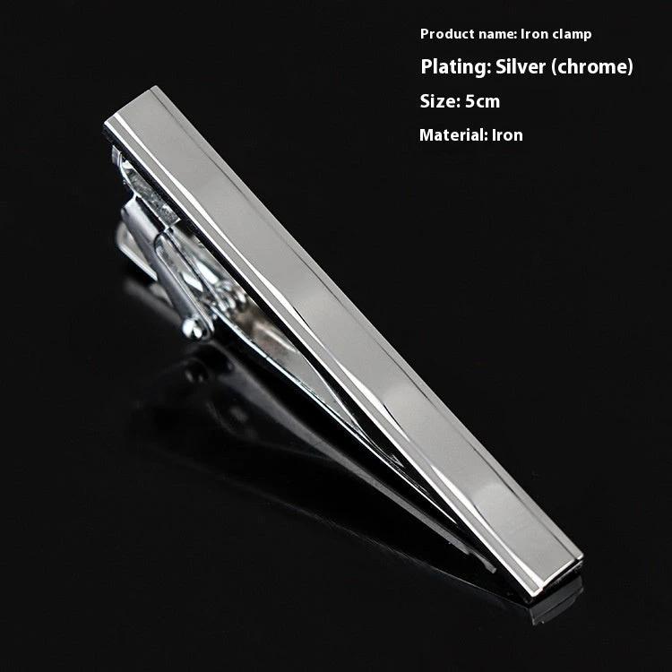 Men's Business Silver Simple Fashion Short Tie Clip