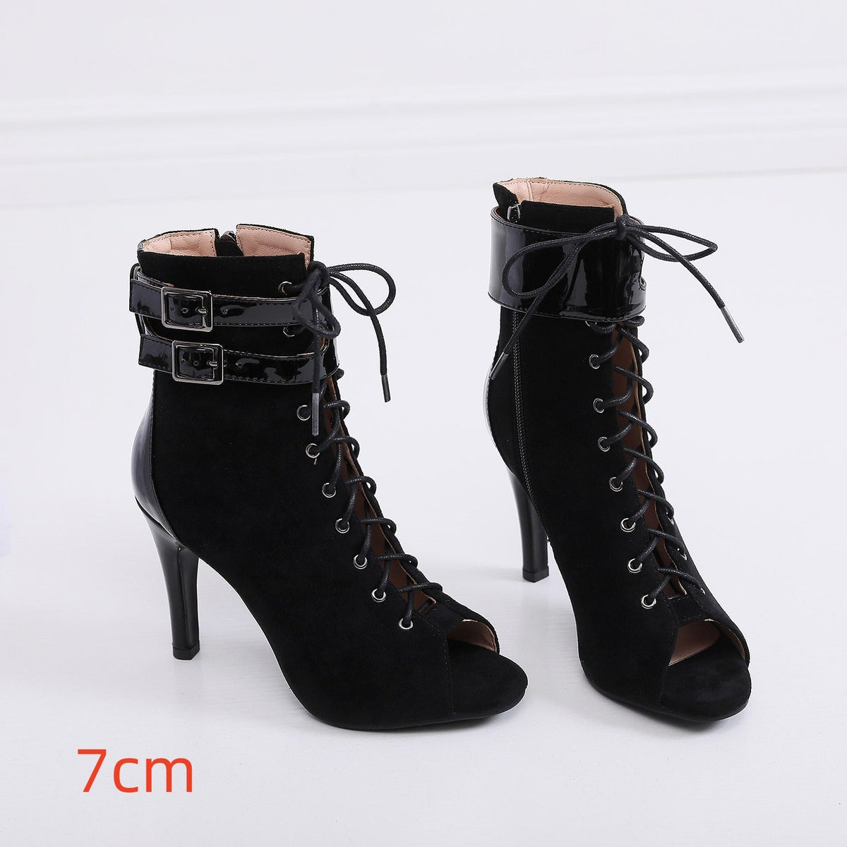 Stiletto Peep-Toe Mesh High-Heel Sandals