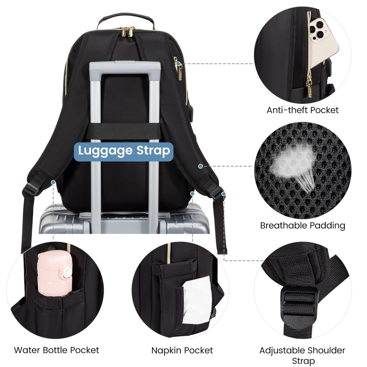 Laptop Backpack Business Large Capacity Laptop Bag