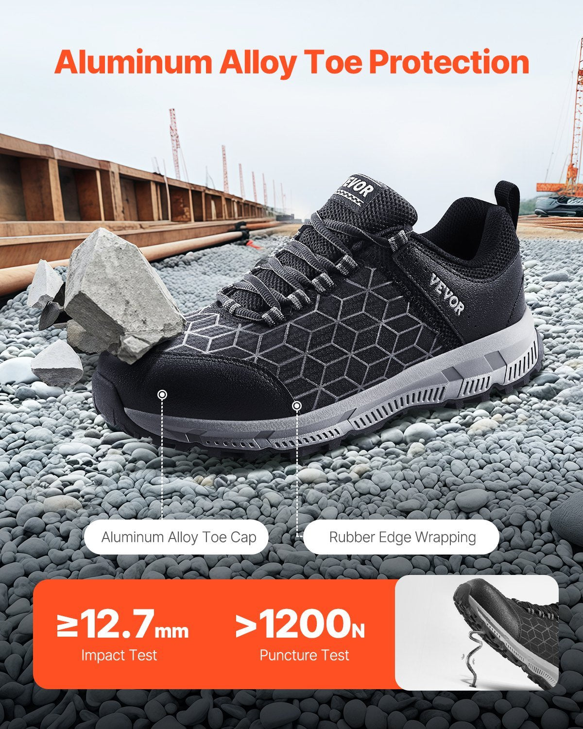 Zapatillas de seguridad deportivas con puntera de acero