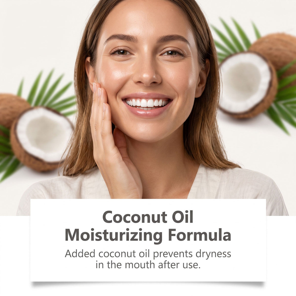 Coconut Oil Freshening Toothpaste, 7pcs, Oral Hygiene for Daily Oral Care