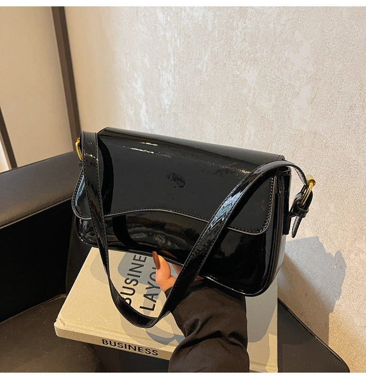 Women's Shiny Simple Shoulder Bag Crossbody Bag