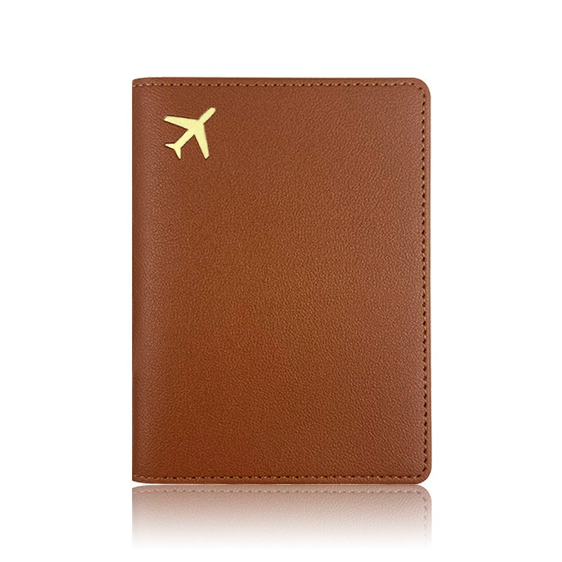 Multifunctional Id Bag Pu Leather Passport Cover