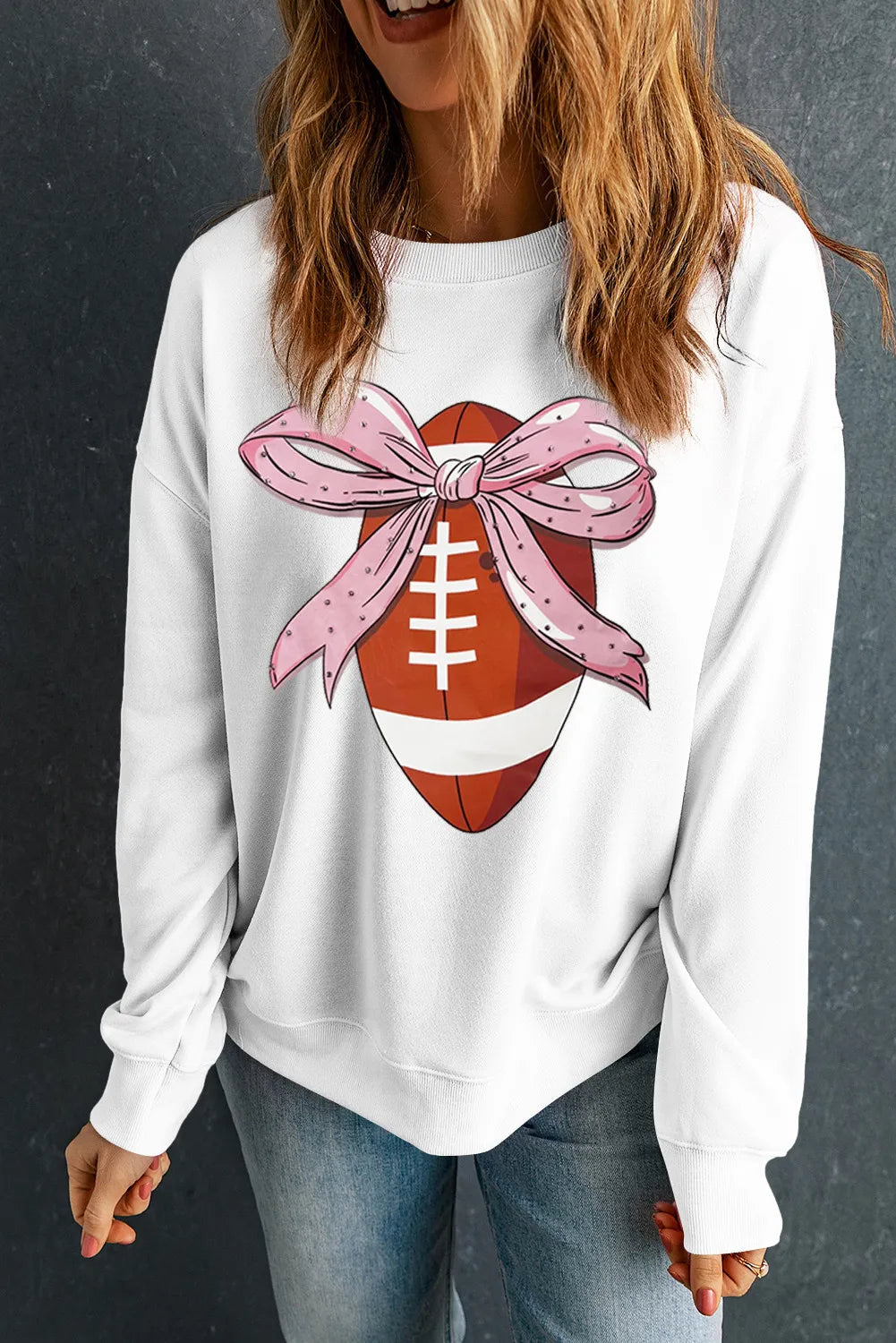 Sudadera de fútbol de cuello redondo y manga larga