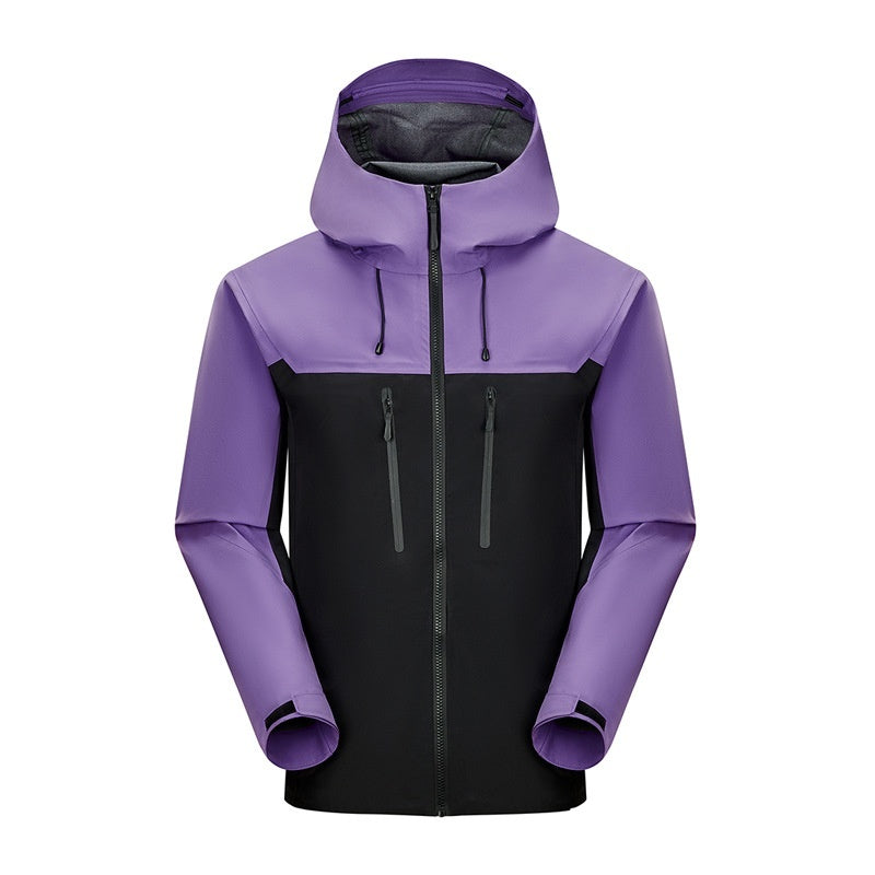 Chaqueta Impermeable Rígida Monocapa para Senderismo Unisex