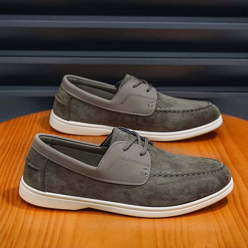 New Men's Casual Slip-On Flat Skate Shoes, Lazy Loafers For Men