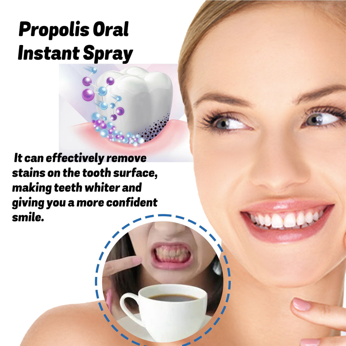 Propolis Oral Instant Spray, Oral Care Product for Daily Oral Care