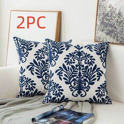 Classical embroidered home pillow without core