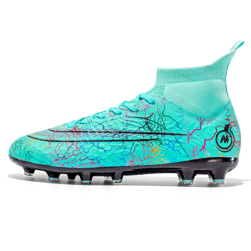 High Top Soccer Shoes TF Artificial Turf