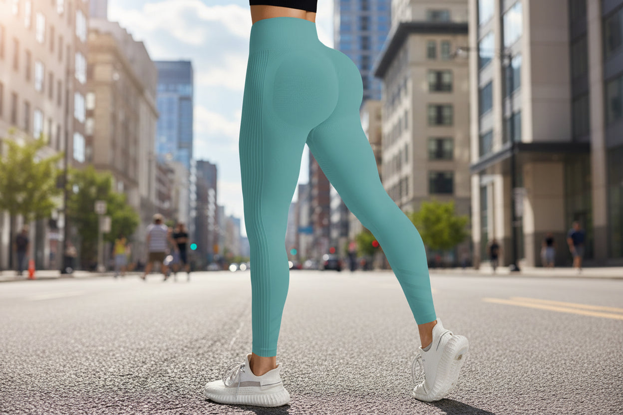 Pantalones de yoga de cintura alta para mujer – Leggings con control de abdomen y levantamiento de glúteos