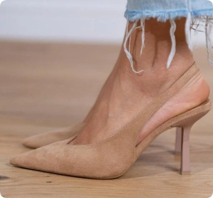 Women's Fashion Pointed Plus Size Slip-On Heels