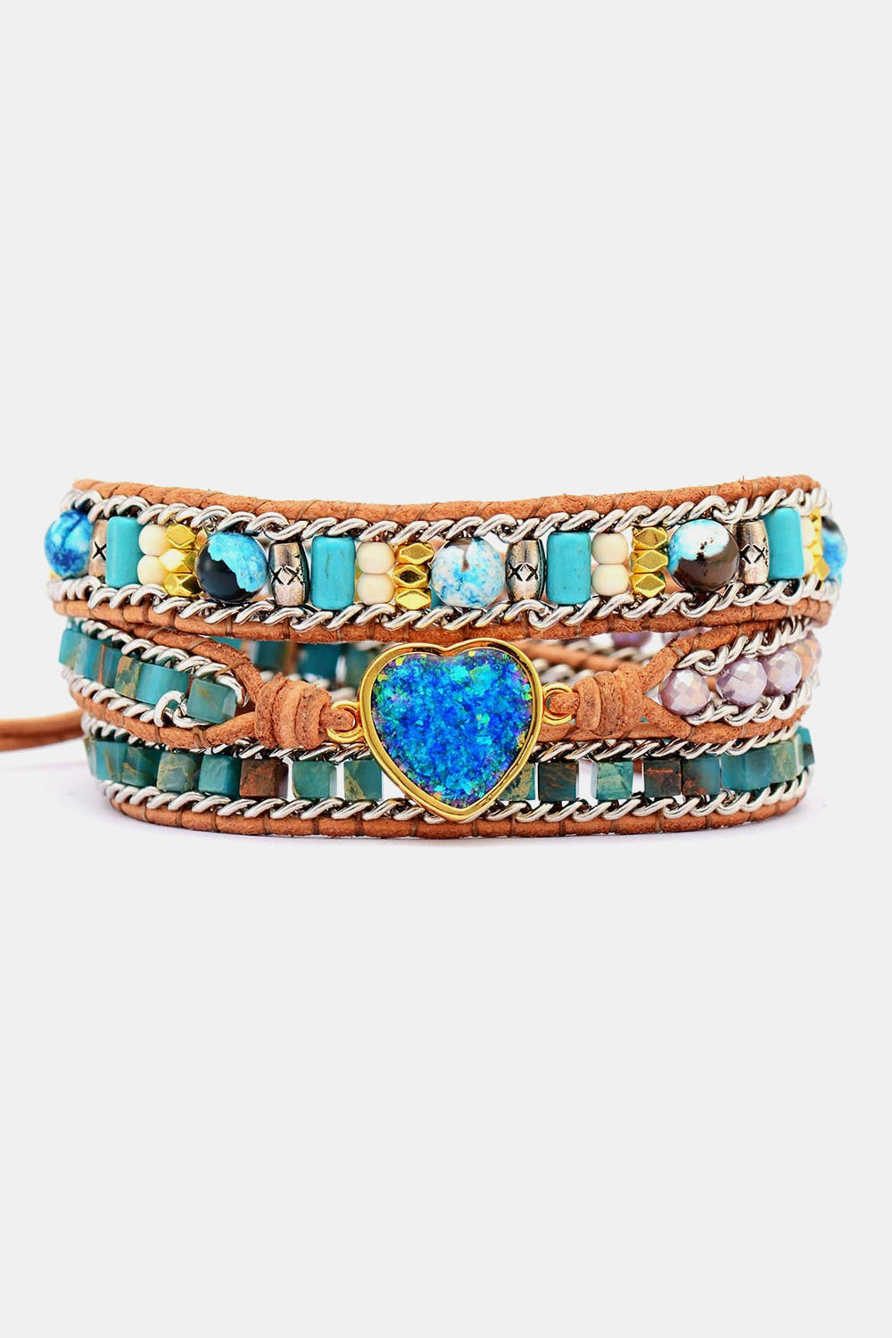 Pulsera de corazón a capas