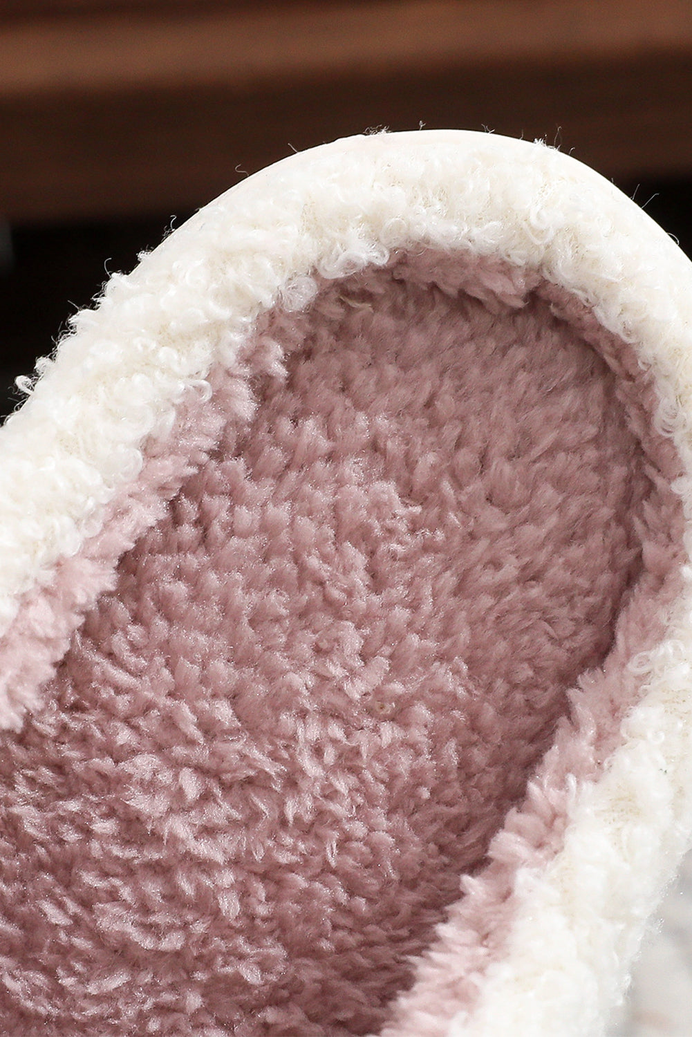 White Cute Bow Fuzzy Home Slippers
