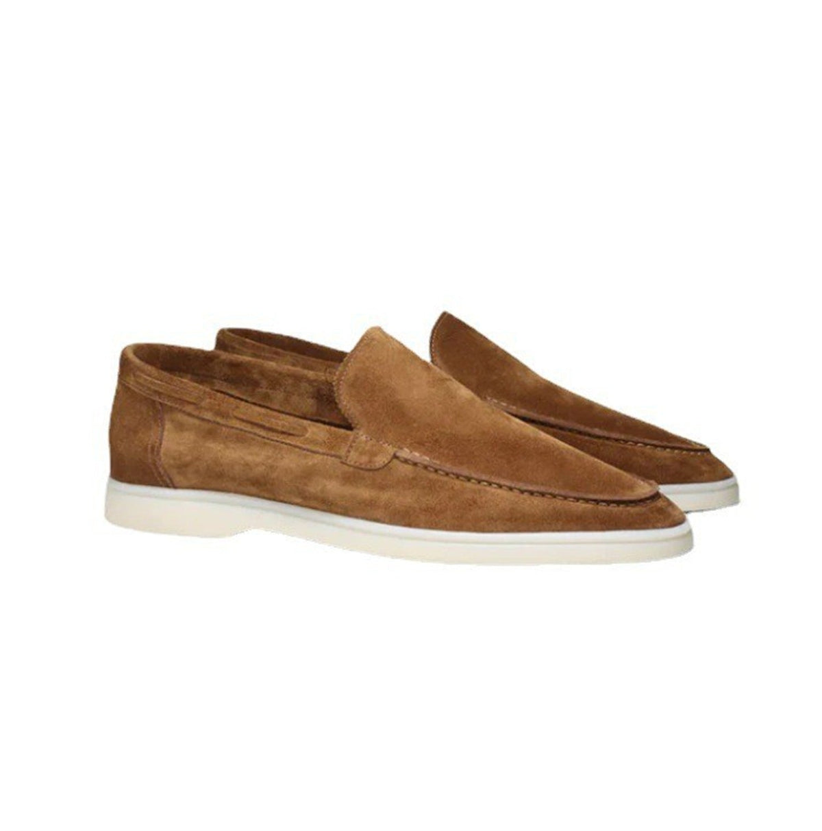 Frosted Suede Driving Flats